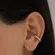 Brinco Piercing Pressão Entrelaçado Tubo P