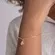 Pulseira Corrente Rabo de Rato com Pingente Gota Cristal