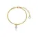 Pulseira Corrente Rabo de Rato com Pingente Gota Cristal