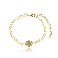 Pulseira Pingente Florzinha com Zircônias