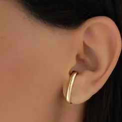 Earhook Encaixe Tubo Oval Liso
