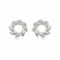 Brinco Círculos de Pétalas Dual - Zircônias e Elegância Sutil