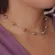 Colar Choker com Bolas Lisas e Corrente Cartier Banhado a Ouro 18 k