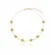 Colar Choker com Bolas Lisas e Corrente Cartier Banhado a Ouro 18 k