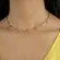 Colar Chocker Lua e Estrela Vazadas