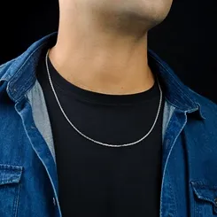 Corrente Masculina Cadeado Delicada