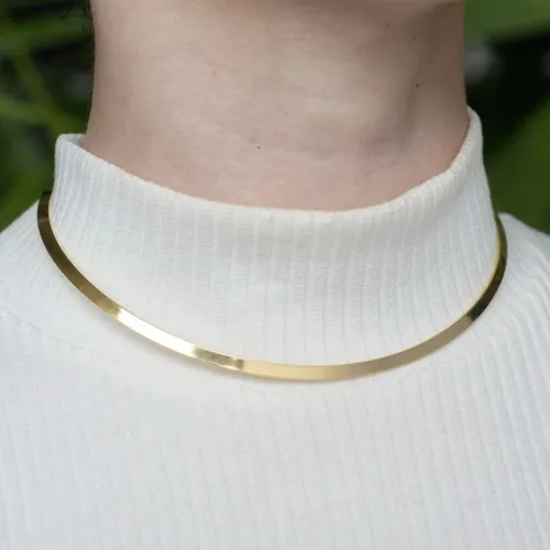 Colar Gargantilha de 3 mm: Elegância Sutil