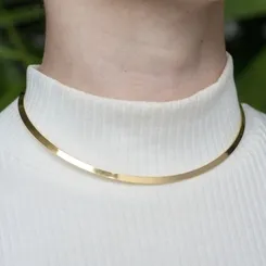Colar Gargantilha de 3 mm: Elegância Sutil