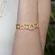 Pulseira Bracelete Corações Entrelaçados
