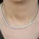 Colar Choker Fita Riviera 4 mm Banhado a Ouro 18 k