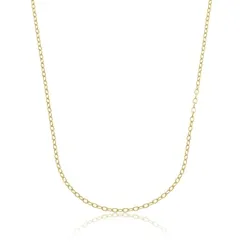 Corrente Cadeado Fina Banhado a Ouro 18 k