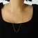 Corrente Cadeado Fina Banhado a Ouro 18 k