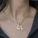 Pingente de Menina e Menino Cravejados com Zircônias