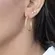 Brinco de Argola com Fios Aramados