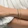 Pulseira Corrente Malha Detalhada Banhada a Ouro 18k