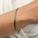 Pulseira Corrente Malha Detalhada Banhada a Ouro 18k