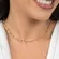 Choker com Bolinhas Lisas Intercaladas Banhada a Ouro 18k