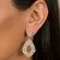 Brinco de Festa com Navetes e Gota Cravejada   Banhado a Ouro 18K