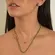 Colar Riviera 3mm com Cristais Coloridos: Esmeralda, Turquesa e Rosa Banhado a Ouro 18k ou Ródio Bra