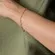 Pulseira Corrente Elos 1x1 com Detalhe Achatado Banhada a Ouro 18k