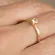 Anel Plus Size Solitário Clássico Banhado a Ouro 18k
