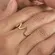 Anel Plus Size Zig Zag Banhado a Ouro 18k