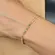 Pulseira Riviera Colorida 2 MM Banhada a Ouro 18k