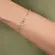 Pulseira Corrente de Corações com Pingente Coração Banhada a Ouro 18K