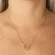 Colar Coração Vazado com Filhos Banhado a Ouro 18 k