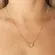 Colar Coração Vazado com Filho Banhado a Ouro 18 k