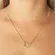 Colar Coração Vazado com Filho Banhado a Ouro 18 k