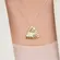 Colar Feminino Triangular Design Geométrico Banhado a Ouro 18k