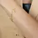 Pulseira Pingentes Corações Lisos Banhada a Ouro 18k