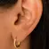 Trio de Argolas Articuladas Cravejadas com Zircônias Banhado a Ouro 18 k