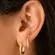Trio de Argolas Articuladas Cravejadas com Zircônias Banhado a Ouro 18 k