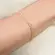Pulseira com Elos Amendoados Liso banhada a Ouro 18k