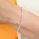 Pulseira Cruzinhas Lisas Banhada a Ouro 18 k