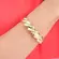 Pulseira Bracelete Elo Torcido Banhado a Ouro 18K