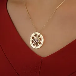 Colar Mandala Sagrado Coração de Jesus Cravejado