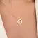 Colar Pingente Oval com Cruz Cravejada Banhado a Ouro 18K