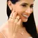 Brinco Earcuff Seis Fileiras Verticais Banhado a Ouro 18K
