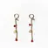 Argola Minnie Cristal Vermelho Articulada Dourada Banhado a Ouro 18 k