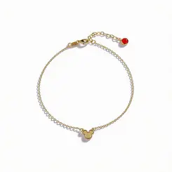 Colar Corrente Cadeado Mickey Tal Mãe, Tal Filha  Banhado a Ouro 18k