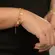 Pulseira Minnie e Cristais Vermelhos Tal Mãe  Banhado a Ouro 18 k