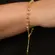 Pulseira Corrente de Esferas Banhado a Ouro 18 k