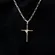 Pingente Crucifixo M Aramado Banhado a Ouro 18 k