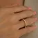 Anel Aparador Cravejado Zircônias Banhado a Ouro 18 k