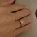 Anel Solitário Clássico com Microzircônias banhado a Ouro 18 k