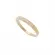 Anel Aparador com Duas Fileiras Cravejado com Micro Zircônias Banhado a Ouro 18 k