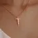 Colar Escrita Jesus Vertical Banhado a Ouro 18K